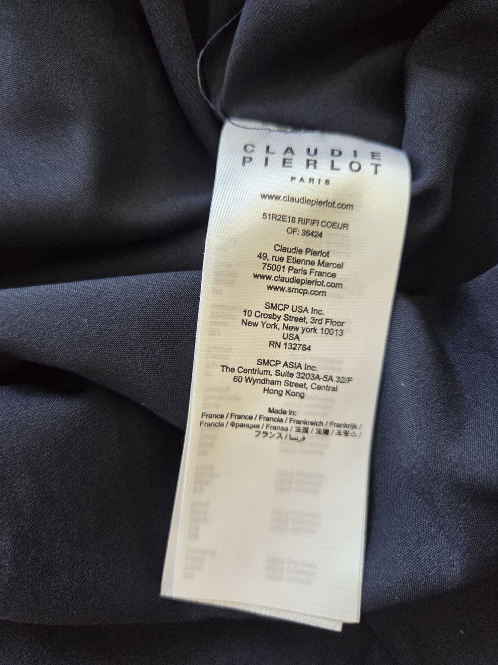 Claudie Perlot $265 Rififi Black Mini Dress Heart Print Back Bow Size 38 - US 8 - Picture 12 of 15